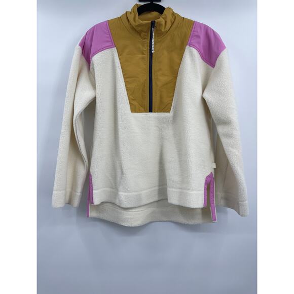 Free Assembly Womens Half Zip Mixy Popover Colorblock Sweater Sweatshirt XL - Picture 10 of 10